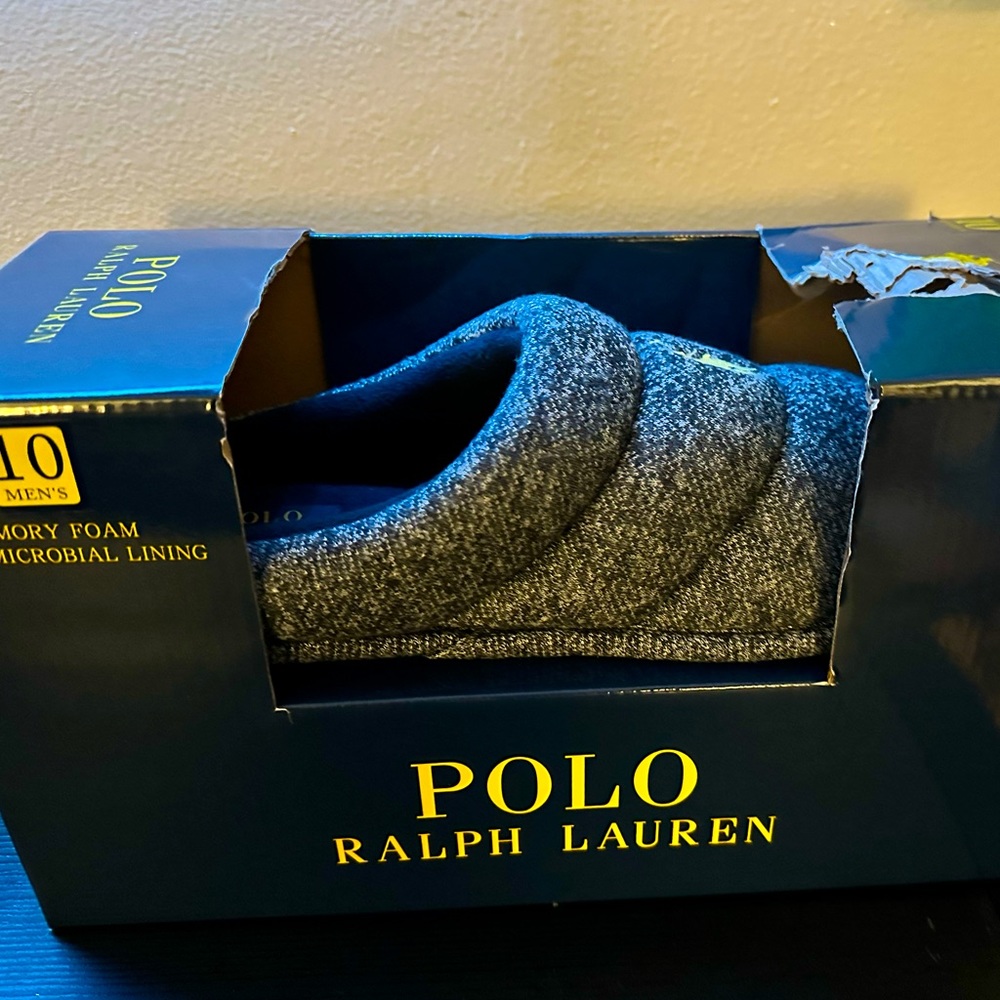 Polo men’s emery quilted tech fleece clog slipper